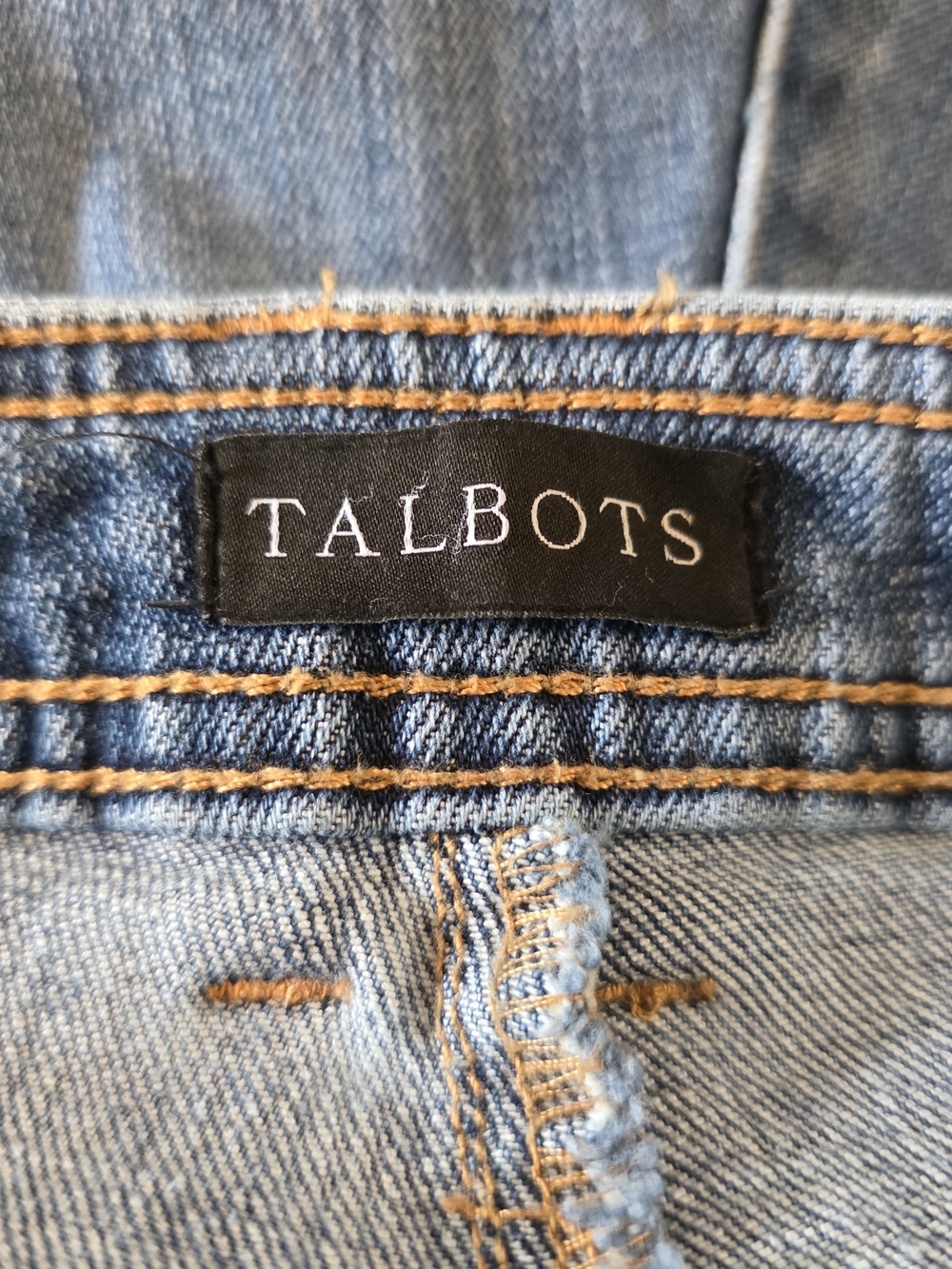 Talbots Wide Leg Crop Blue Medium Wash Jeans Size 18WP - Picture 9 of 11